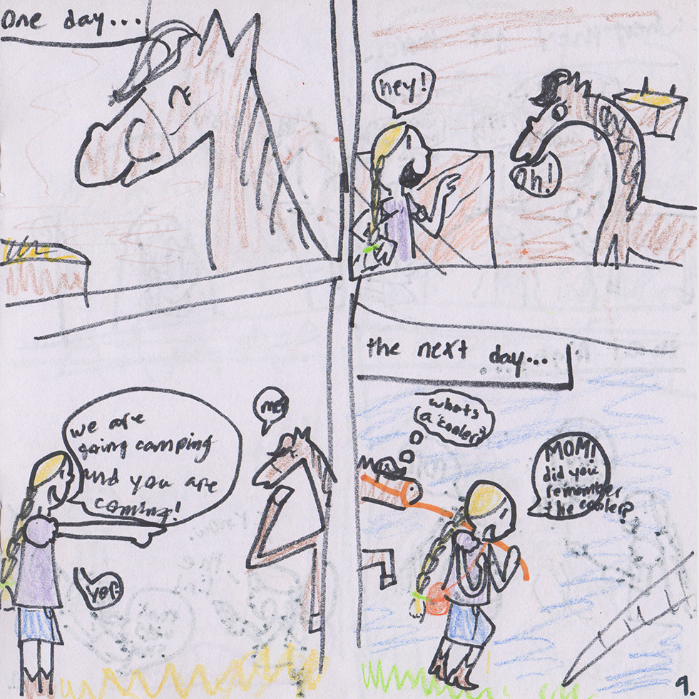 Page 1 of “Shadow Goes Camping”